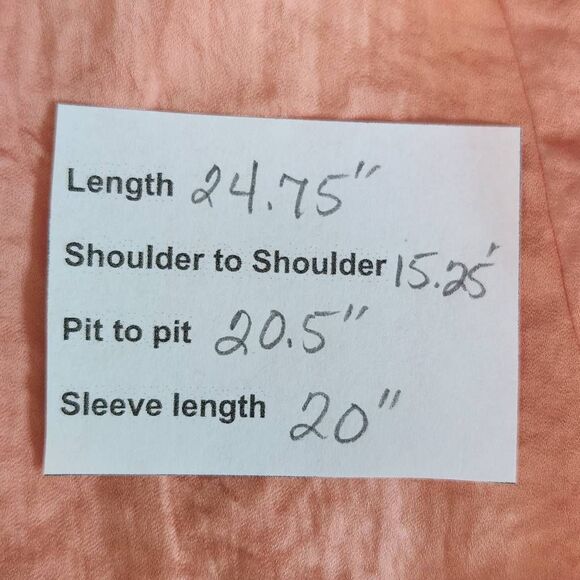 143 Story Peach Satin Blazer NWT Size Small Crinkled Tangerine Blazer - Picture 10 of 10